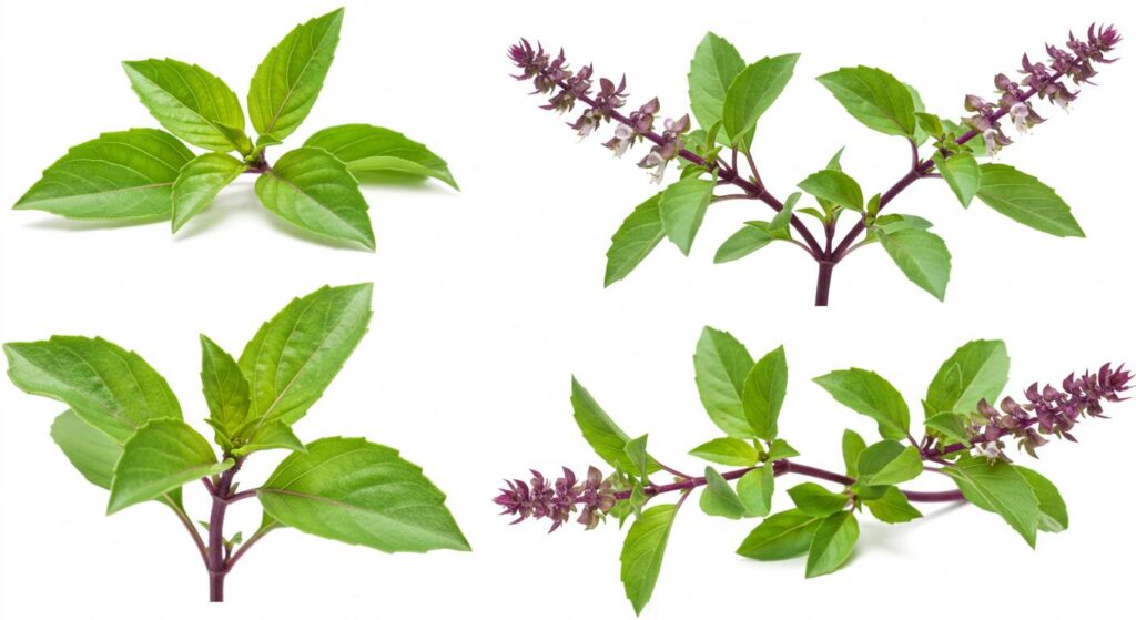 thai basil distinct characteristics
