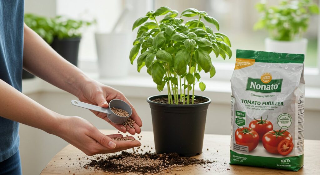 Can you use tomato fertilizer on basil