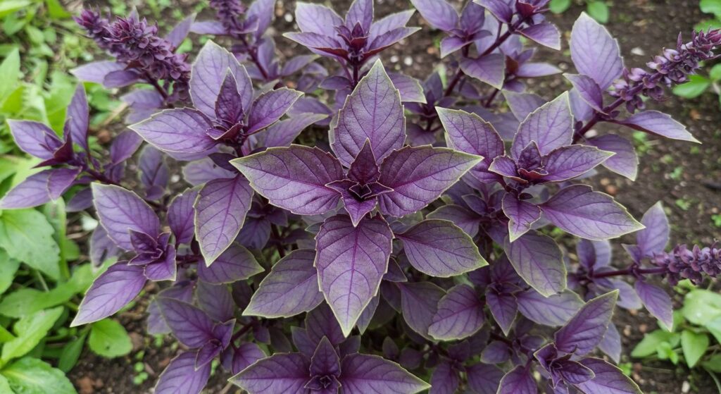 when to harvest purple basil
