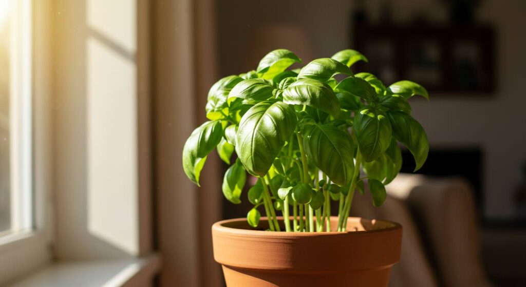 wintering basil indoors
